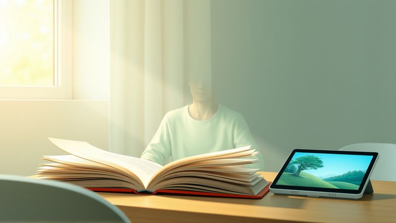 Un estudio tranquilo inspira aprendizaje sereno