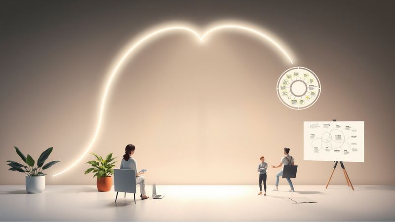 Un espacio minimalista inspira reflexión y crecimiento