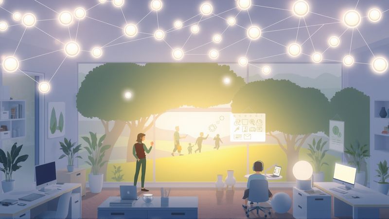 Orbes colaborativas iluminan aprendizaje creativo