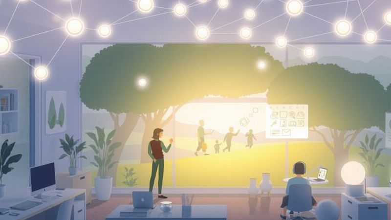 Orbes colaborativas iluminan aprendizaje creativo
