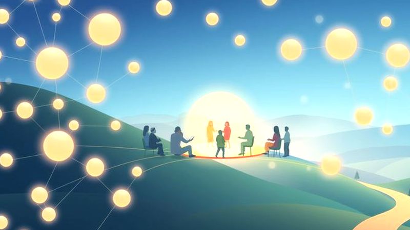 Un espacio colaborativo emite luz tranquila