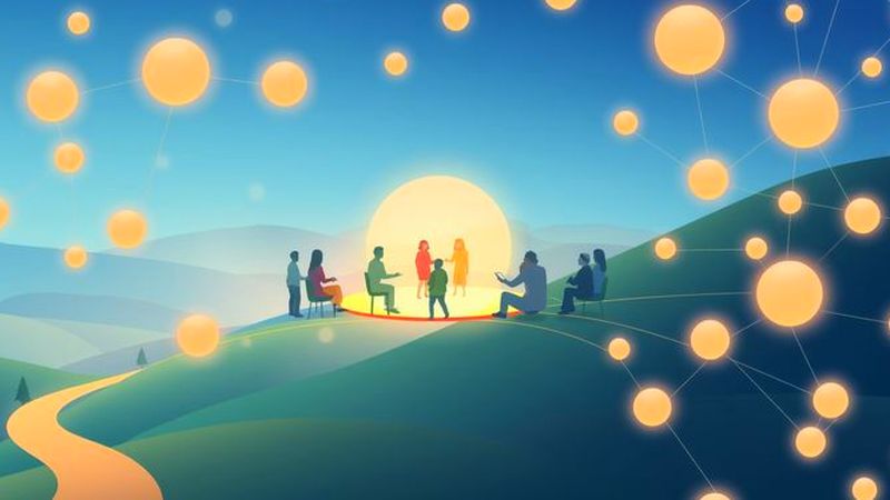 Un espacio colaborativo emite luz tranquila
