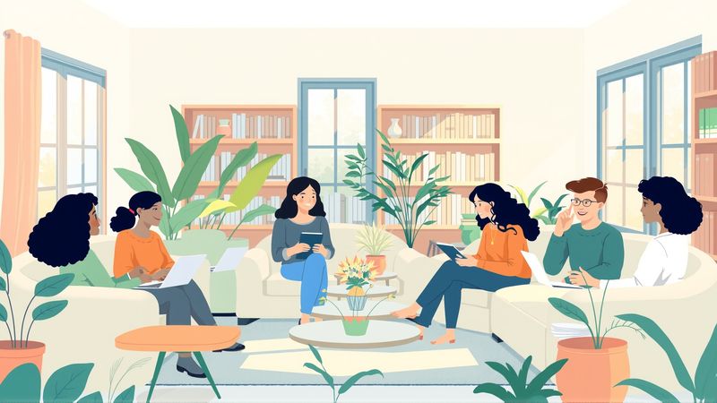 Un grupo colaborativo crea armonía visual