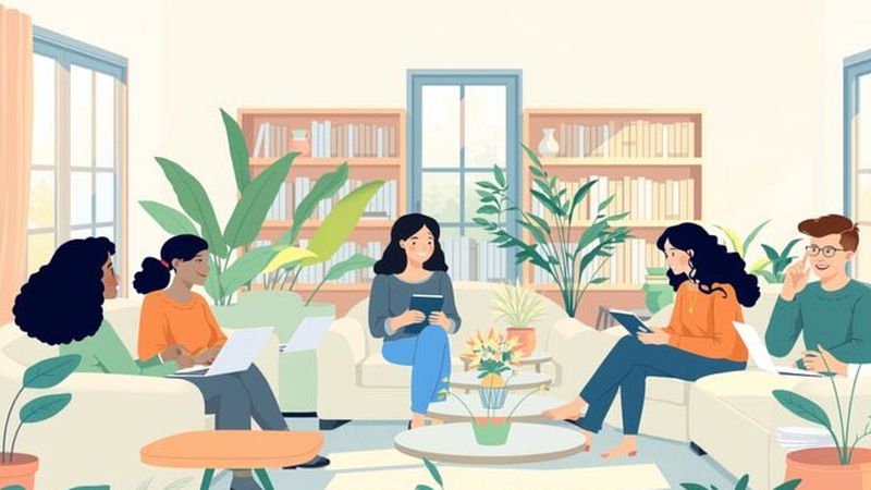 Un grupo colaborativo crea armonía visual
