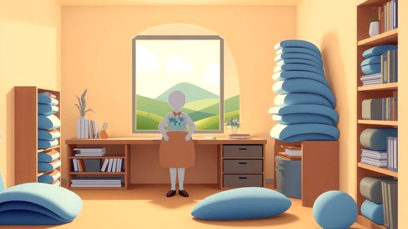 Un ilustrador transmite calma y progreso