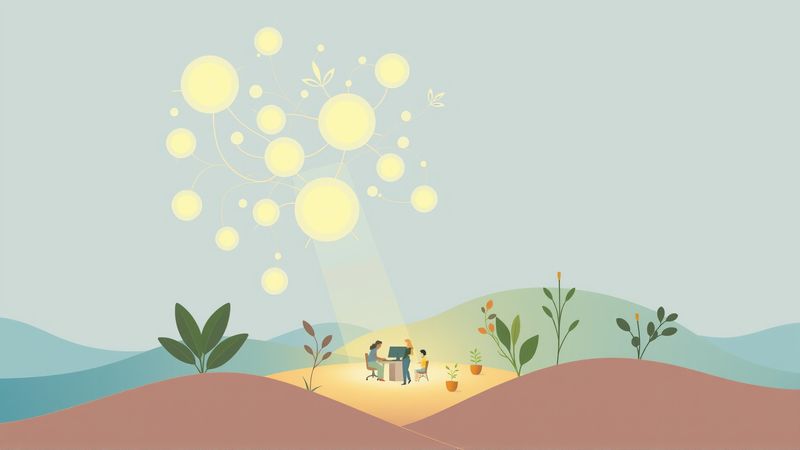 Un espacio armonioso comparte conocimiento adaptable