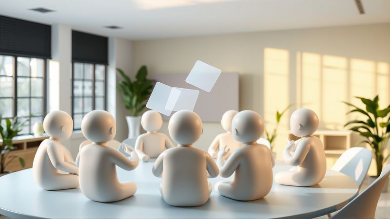 Colaboradores comparten conocimiento en calma