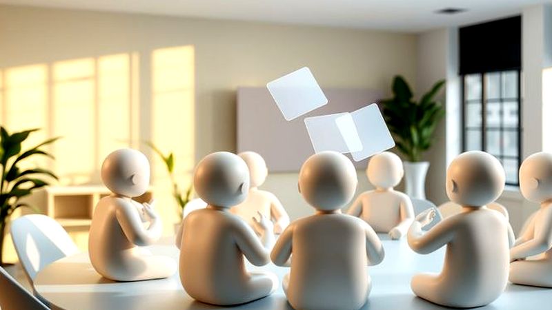 Colaboradores comparten conocimiento en calma