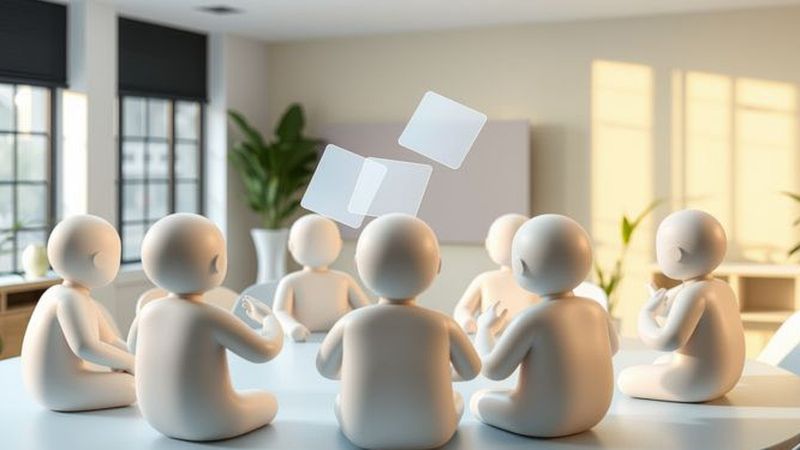 Colaboradores comparten conocimiento en calma