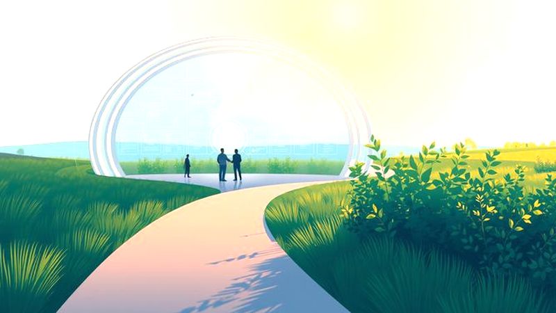 Un sendero luminoso guía al conocimiento