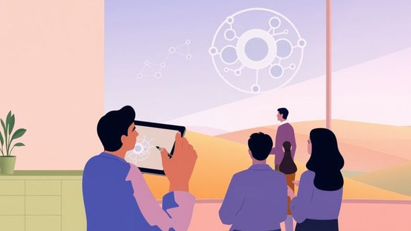 Colaboración creativa en un entorno sereno