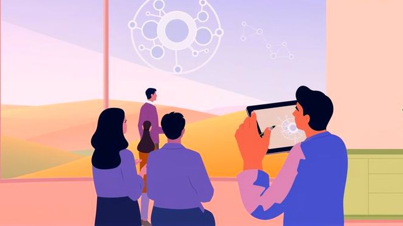 Colaboración creativa en un entorno sereno