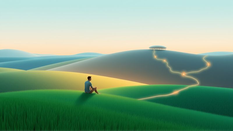 Reflexión tranquila en un espacio armonioso