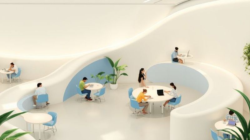 Un espacio laboral creativo y sereno