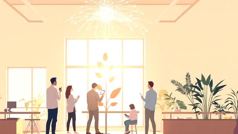 Iluminación ascendente conecta el aprendizaje colectivo