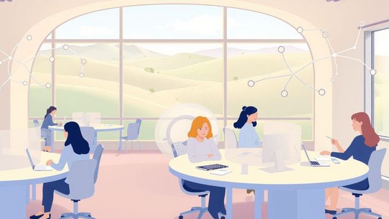 Un espacio de trabajo colaborativo y sereno