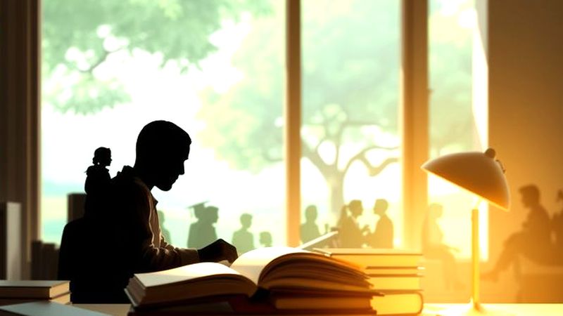 Un estudio tranquilo inspira concentración serena