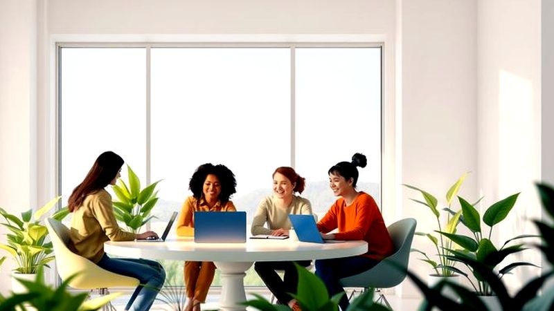 Colaboradores comparten conocimiento en calma